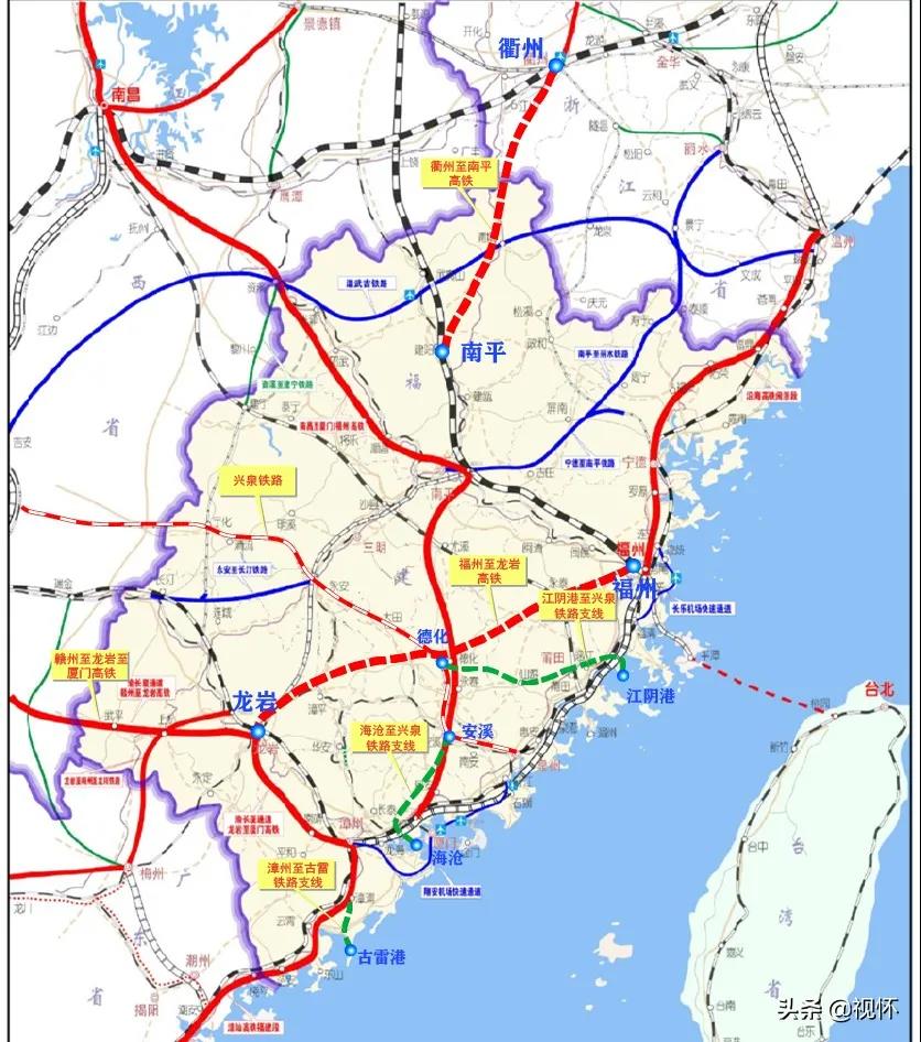 福建省铁路规划2030图片